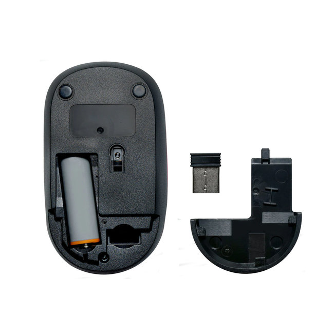 UNNO Mouse Curve Wireless - Red - MS6526RD