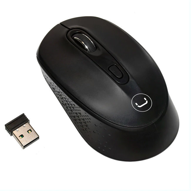 UNNO Mouse Contour Wireless - Black - MS6528BK
