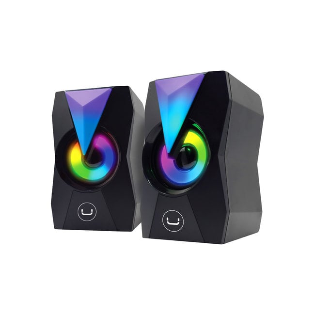 UNNO Desktop Speakers Icon USB 2.0 - Black LED - SP9013BK