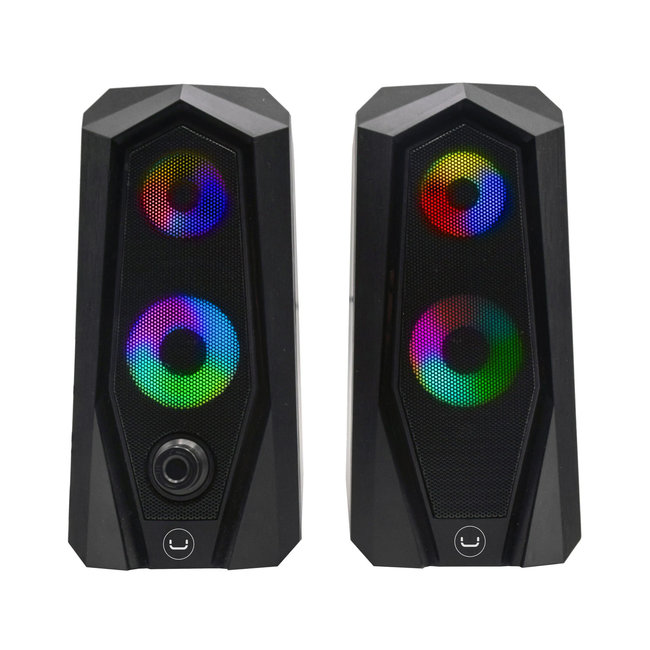UNNO Desktop Speakers BRV30 Gaming USB 2.0 - Black LED - SP9030BK
