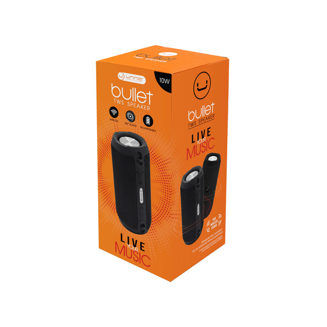 UNNO Speaker Bullet BT TWS - Black - SP9213BK