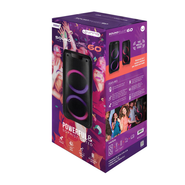 UNNO Speaker SoundBlast 60 2 x 6" + Tweeter - SP9432BK