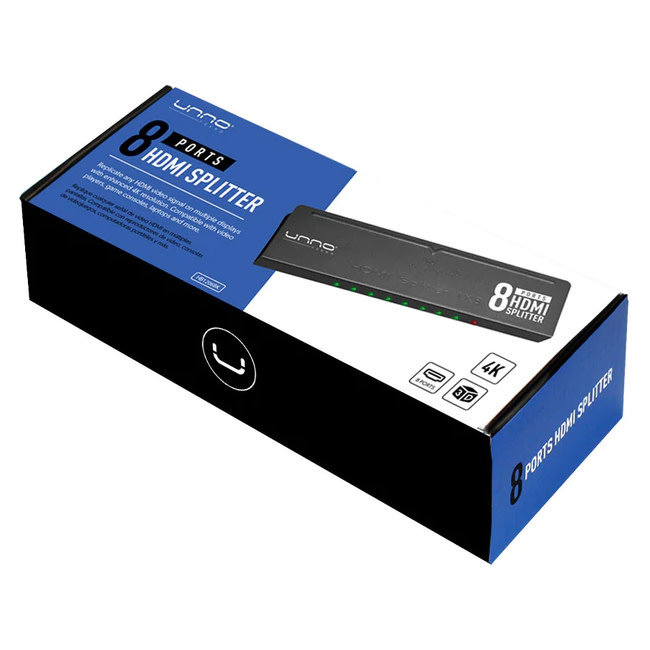 UNNO Splitter HDMI 8 Ports - HB1206BK
