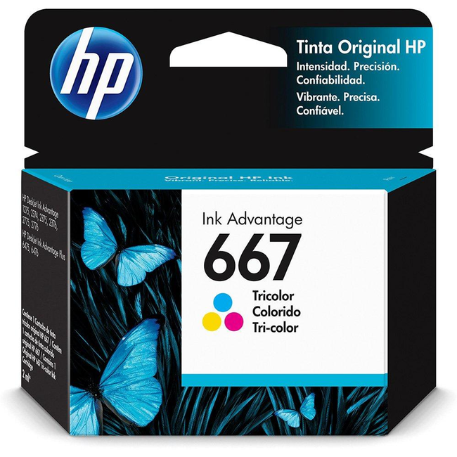 HP 667 TriColour Ink Cartridge 3YM78AL