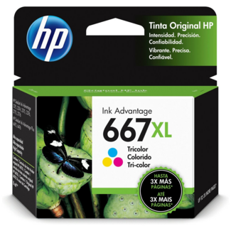 HP HP 667XL TriColour Ink Cartridge