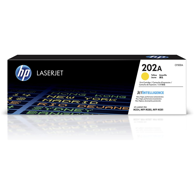 HP 202A Yellow Toner Cartridge CF502A