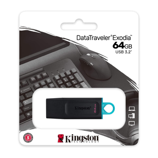 Kingston Kingston 64GB USB 3.2 DataTraveler Exodia DTX/64GB Flash Drive