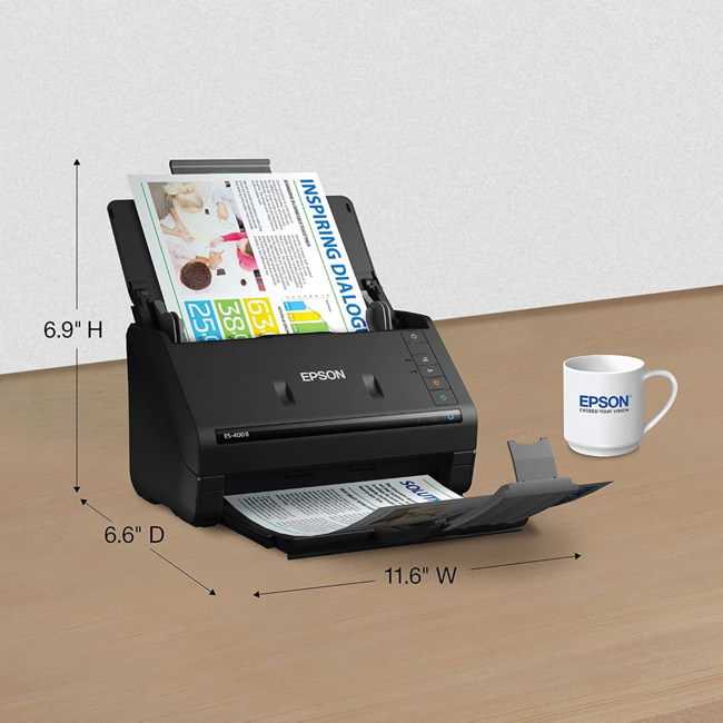 Epson Workforce ES-400II Document Scanner Duplex