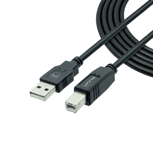 UNNO Cable USB Printer 1.8m / 6ft - CB4006BK