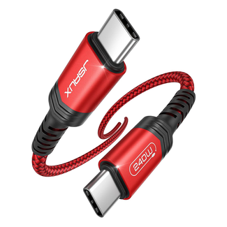 JSAUX Jsaux USB-C to USB-C Cable M/M Red 2M Braided