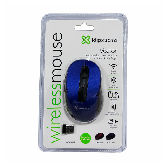 Klip Wireless Mouse Vector KMW-330BL