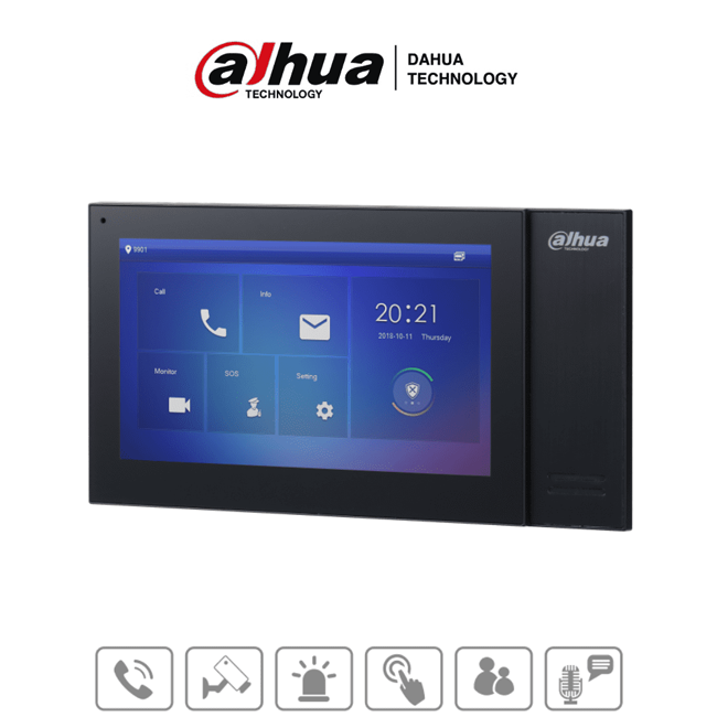 DAHUA 7" Captive Touchscreen IP Indoor Monitor DHI-VTH2421FB-P