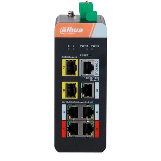 DAHUA DAHUA 7 Port Gigabit Industrial Switch 4 Port POE (Managed) DH-IS4207-4GT-120 120W