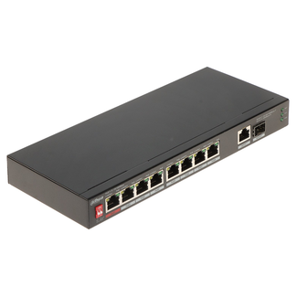 DAHUA DAHUA 10-Port Unmanaged Desktop Switch with 8-Port PoE & SFP DH-PFS3110-8ET1GT1GF-96