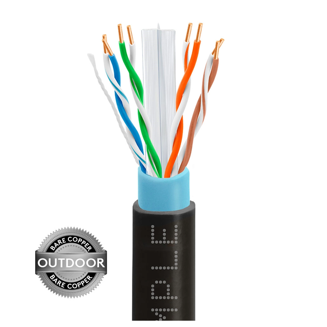 DAHUA CAT6 Outdoor Cable 1000ft 100% Copper DH-PFM920-6U