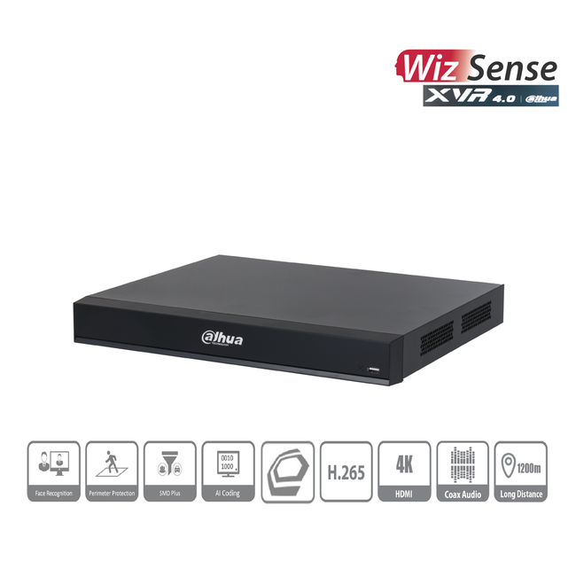 DAHUA 4K 16CH DVR 25-30FPS Penta-Brid 2HDD DH-XVR7216AN-4K-I3