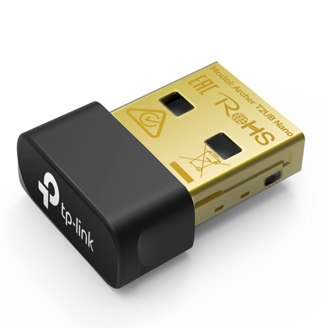 TP-Link AC600 Nano Wi-Fi Bluetooth 4.2 USB Adapter Archer T2UB Nano