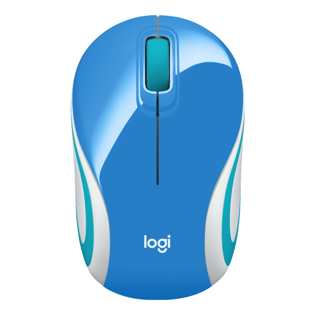 Logitech Logitech Cordless Mini Mouse M187 Blue 910-005360