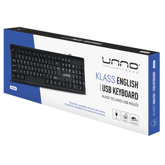 UNNO UNNO Keyboard Klass USB English - KB6706BK