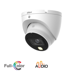 DAHUA DAHUA 8MP Full Colour Dome Camera MIC 4K IP67 DH-HAC-HDW1809TLMN-A-LED
