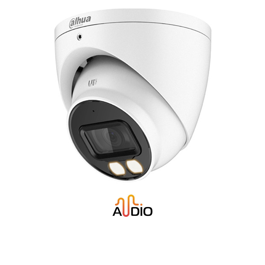 DAHUA 5mp Dual Light Dome Camera With MIC IP67 40m DHHACHDW1509TNIL