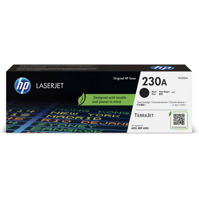 HP HP 230A W2300A Black Toner For 4303fdw