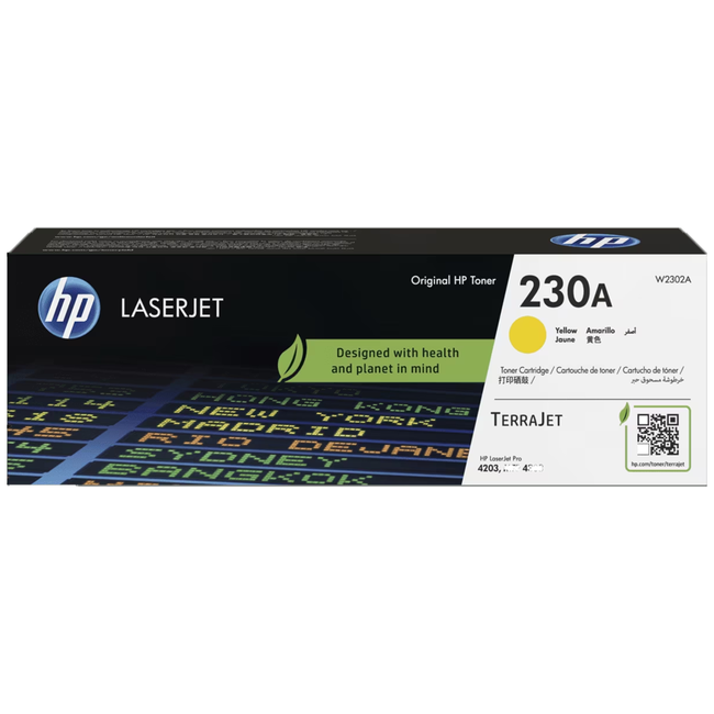 HP 230A W2302A Yellow Toner For 4303fdw