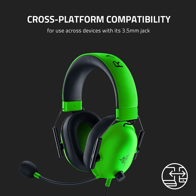 Razer BlackShark V2 X - Wired Gaming Headset - Green