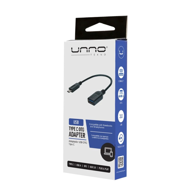 UNNO Adapter Type C OTG to USB 3.0 Female AD4203BK