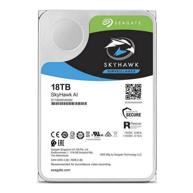 Seagate Seagate SkyHawk™ AI 18TB 3.5 7200 RPM SATA  Surveillance Hard Drive