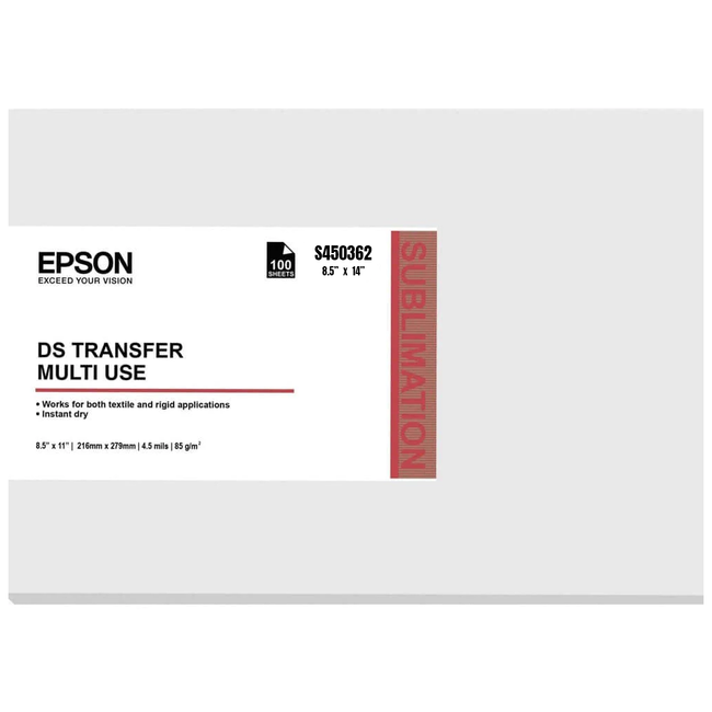 EPSON DS Transfer Paper Multiuse 8.5 x 14 S450362