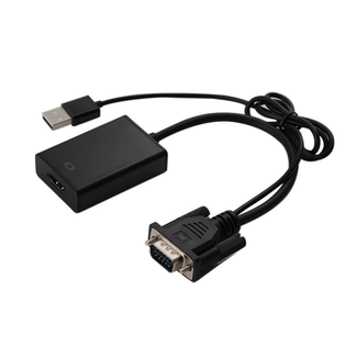 Agiler Agiler AGI-1218 VGA to HDMI Adapter with USB for Sound