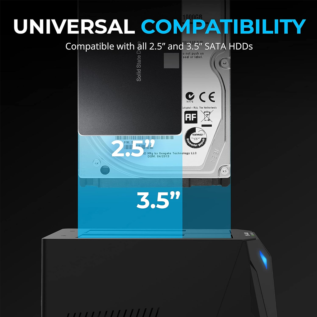 SABRENT USB 3.0 Dual Bay Docking Station ECHD2B Super Technologies