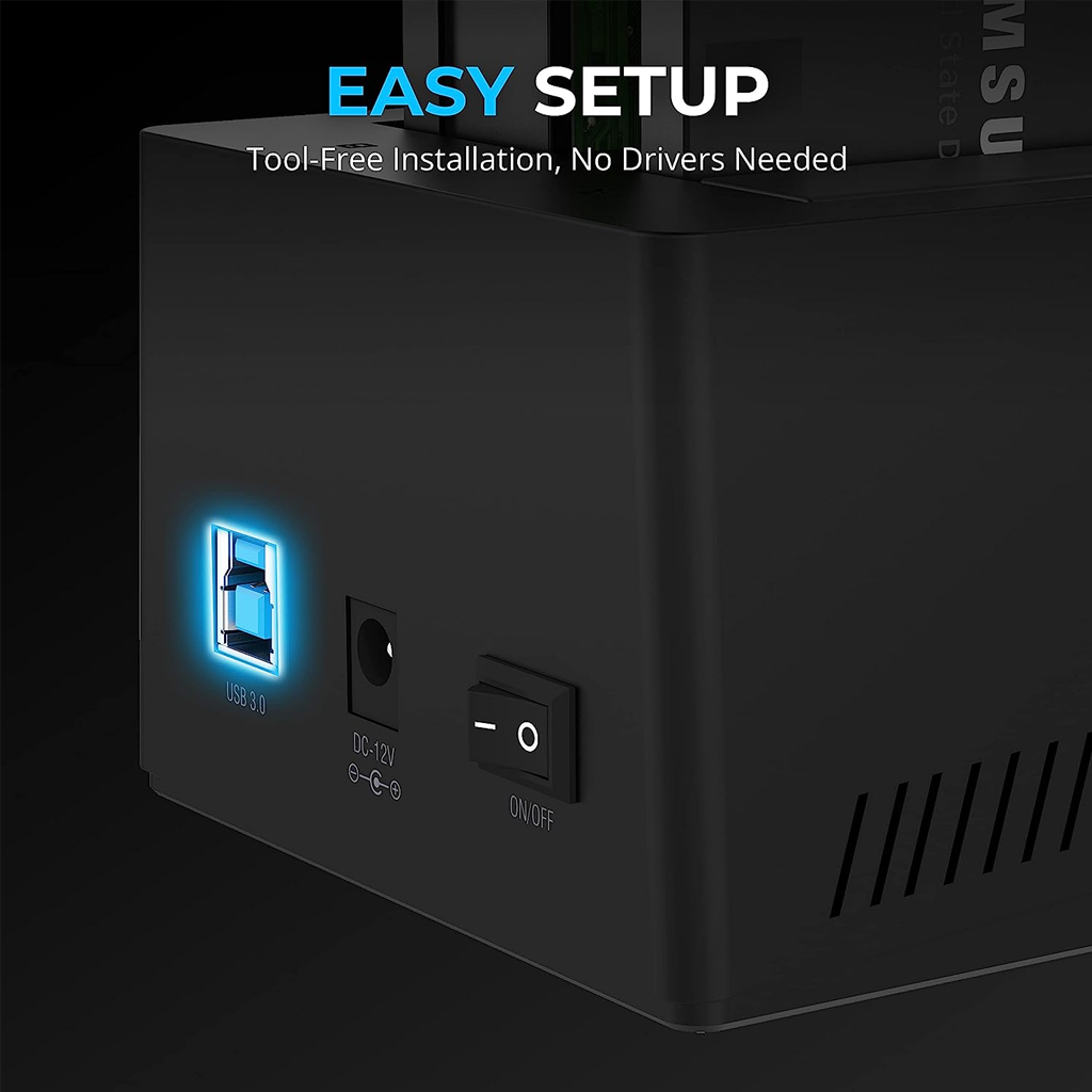 SABRENT USB 3.0 Dual Bay Docking Station ECHD2B Super Technologies