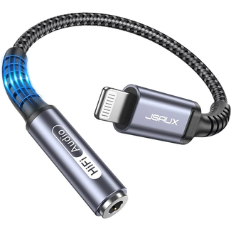 JSAUX JSAUX Audio Cable Lightning to 3.5mm Female Grey CL0053