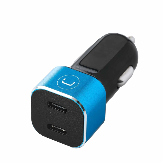 UNNO Car Fast Charger PD40W Dual Port Type C - PW5027BK