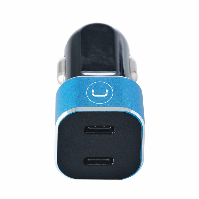 UNNO Car Fast Charger PD40W Dual Port Type C - PW5027BK