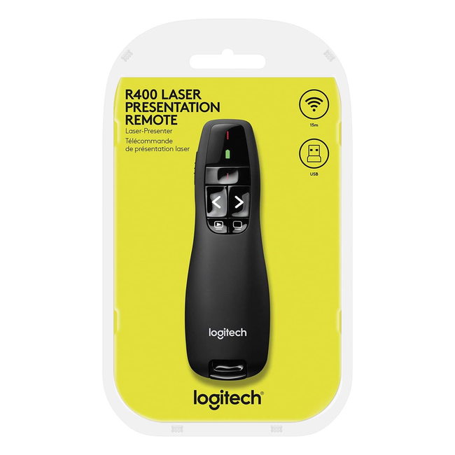 Logitech R400 Wireless Presenter With Laser Pointer