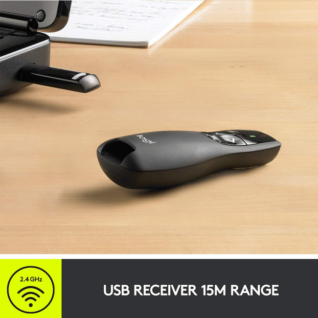 Logitech R400 Wireless Presenter With Laser Pointer