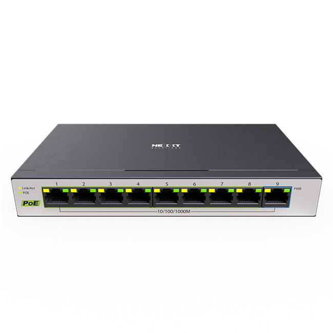 Nexxt VertexV900P 9 Port POE+ Gigabit Switch 120W NSW-V900P