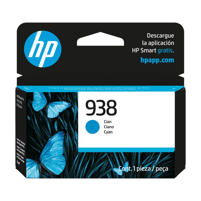 HP 938 Cyan Ink Cartridge 4S6X5PL