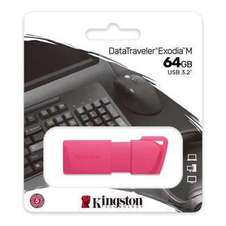 Kingston Kingston 64GB USB 3.2 DT Exodia Neon Pink KC-U2L64-7LN