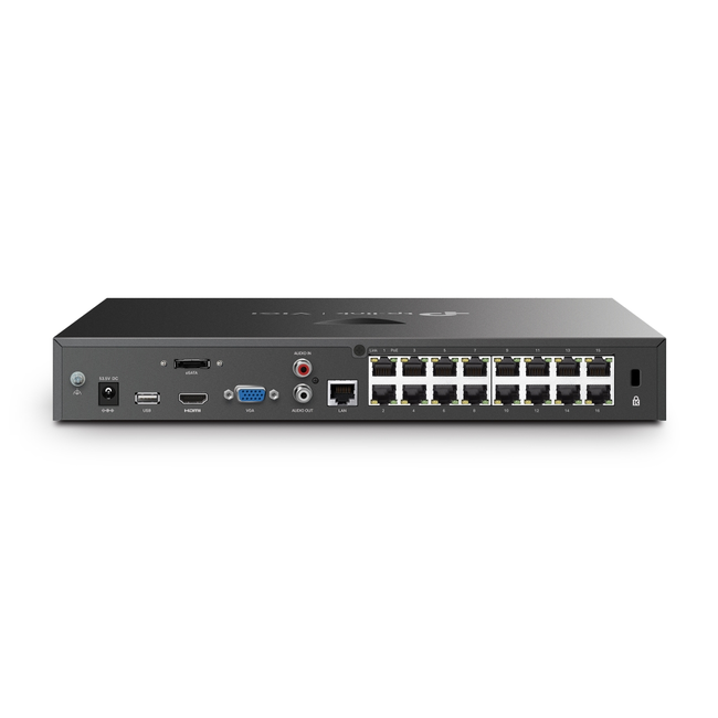 TP-Link VIGI NVR2016H-16P(UN) 16 Channel PoE+ Network Video Recorder
