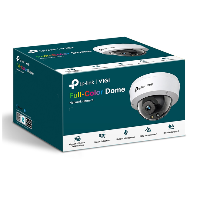 TP-Link VIGI C250(2.8mm)(UN) 5MP Full-Color Dome Network Camera Mic