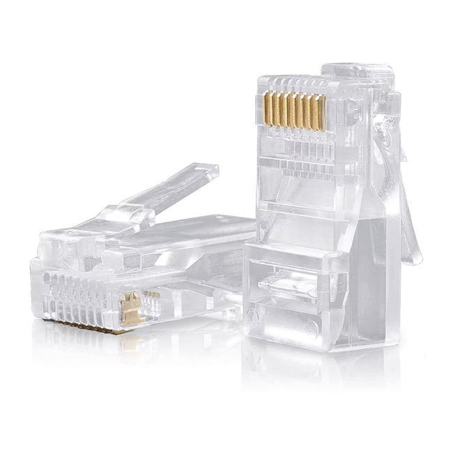 Imexx CAT6 RJ-45 3 Prong Gold IME-10146 Pack of 100 single