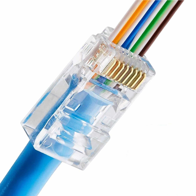 IMEXX CAT6 Pass Through Connector Bag 100pcs IME-10149P single
