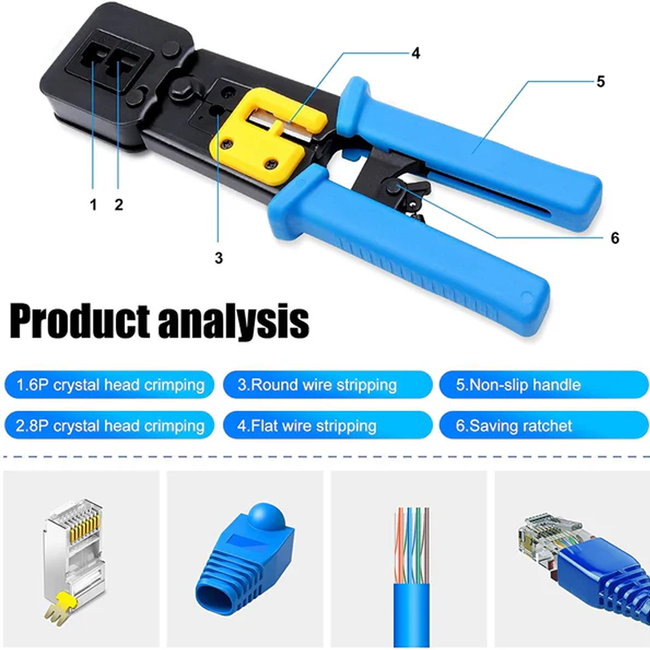 IMEXX Passthrough Crimping Tool RJ45 IME-61044