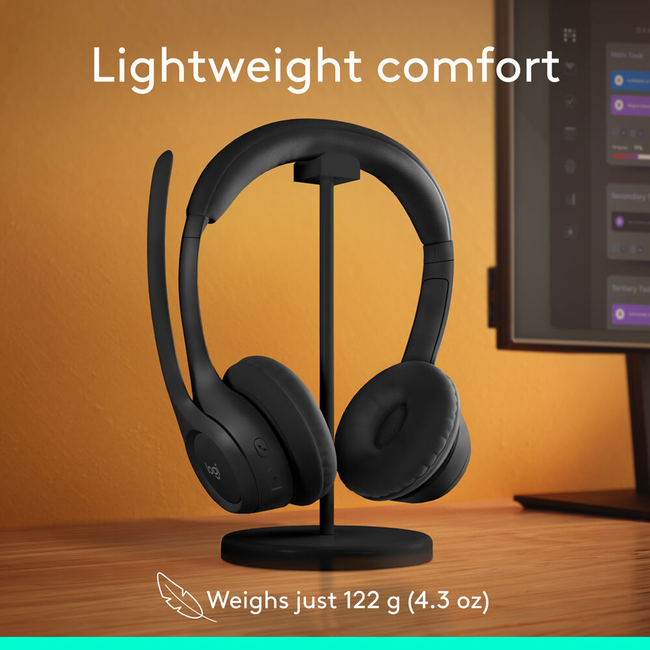 Logitech Zone 300 Wireless Noise Cancelling Headset w/Mic Black