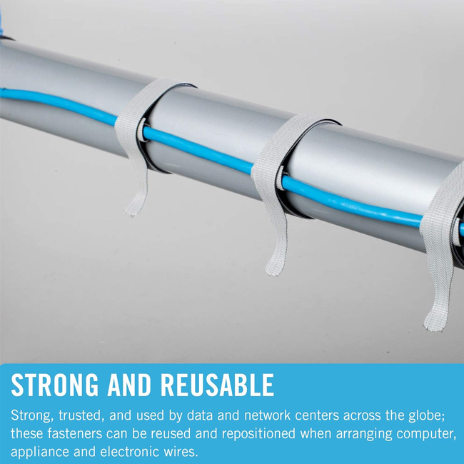 VELCRO Brand 150pk Cable Ties Value Pack 8in