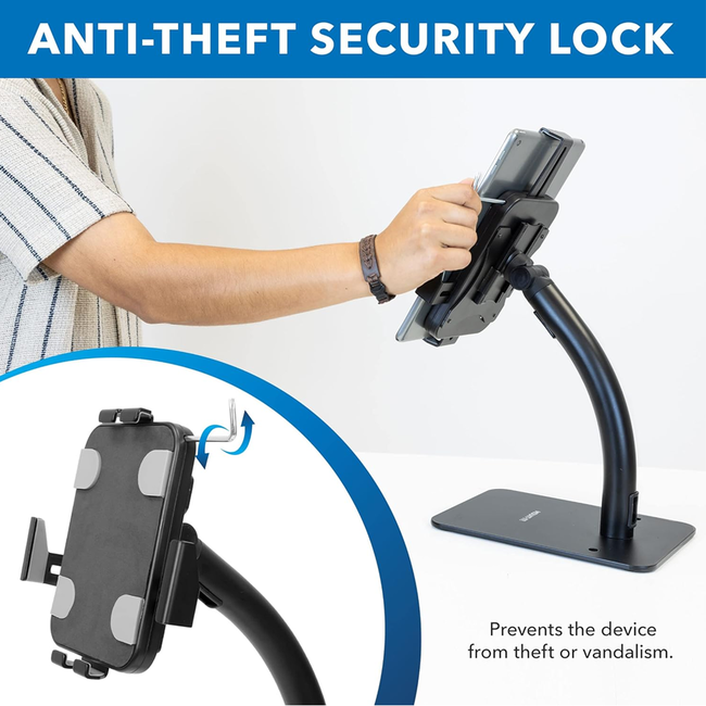 Anti-Theft Tablet Countertop Stand Universal Fit 7.9" to 11"